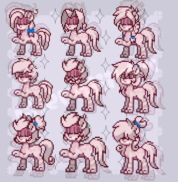 Красивые прически пони таун Pony town Милые рисунки, Милые каракули, Волосы пони