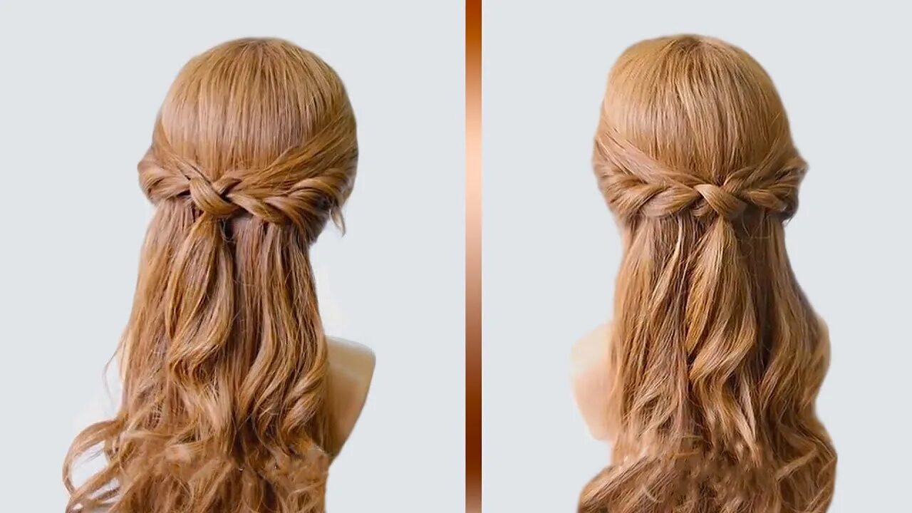 Красивые прически пожалуйста Quick Pin Curl Hairstyle. Easy Prom Hairstyles - YouTube