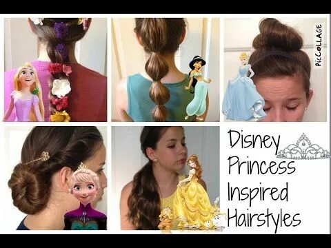 Красивые прически принцесс Disney Frozen Hairstyles and Disney Princess Hairstyles Disney hairstyles, Hair 