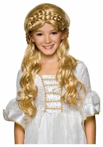 Красивые прически принцесс Child Blonde Enchanted Princess Wig Halloween costume wigs, Princess costumes, C