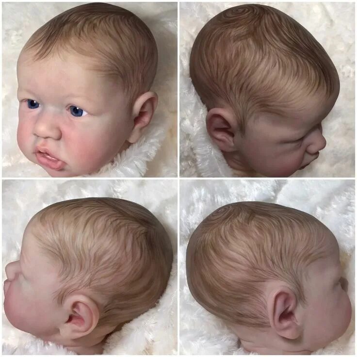 Красивые прически реборну Realistic Hair Painting Service For Reborn Dolls By Amanda ... Reborn dolls, Dol
