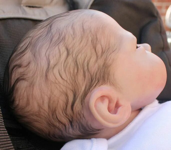 Красивые прически реборну 26 best REBORN -PAINTED HAIR images on Pinterest Reborn ... Bebe, Cheveux, Poupé