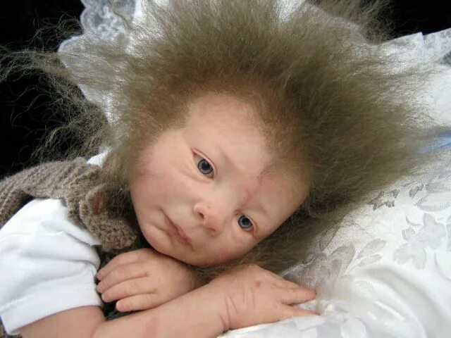 Красивые прически реборну Incredibly Realistic Baby