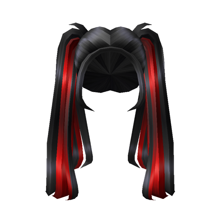 Красивые прически роблокс Trendy Pigtails Red and Black Roblox Wiki Fandom