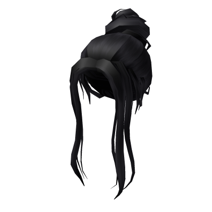 Красивые прически роблокс Black Bangs w bun - Roblox