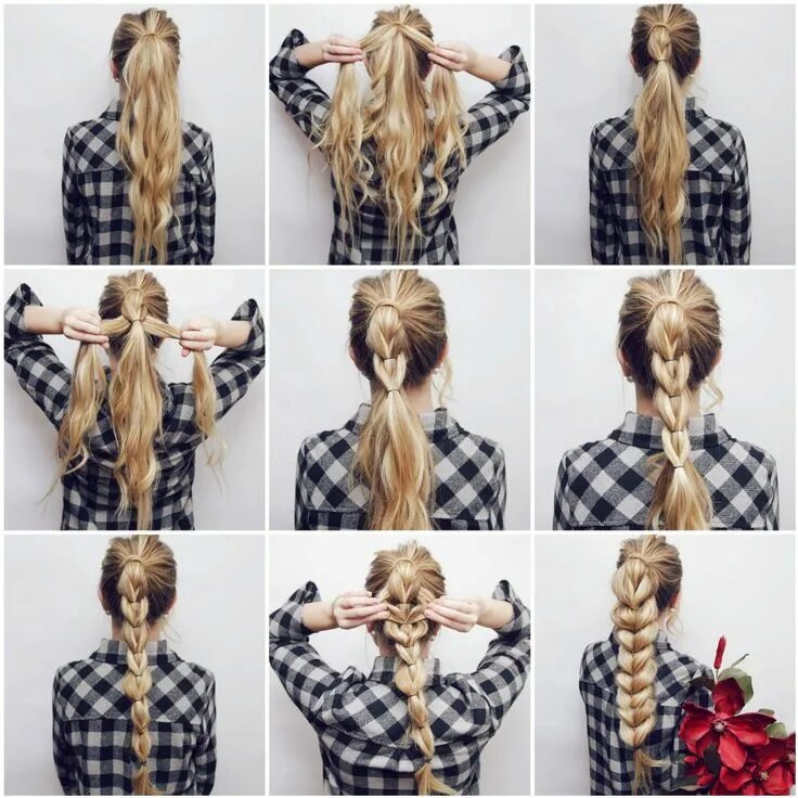 Красивые прически с двумя резинками At Kuyruğu Modelleri I Ponytail Hairstyles #braid #ponytail Укладка коротких вол