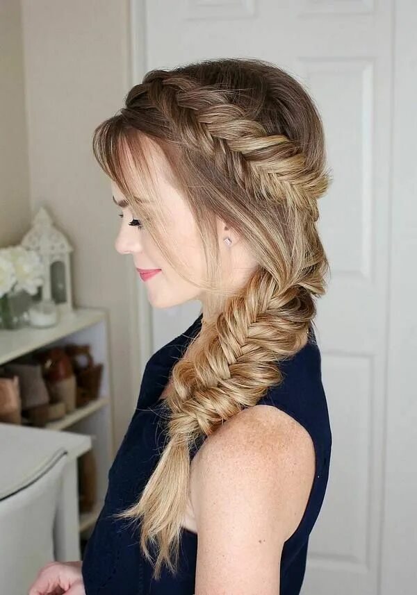 Красивые прически с косами Wedding Ideas & Themes- Dresses, Cakes, Decor Long hair styles, Hair styles, Bra