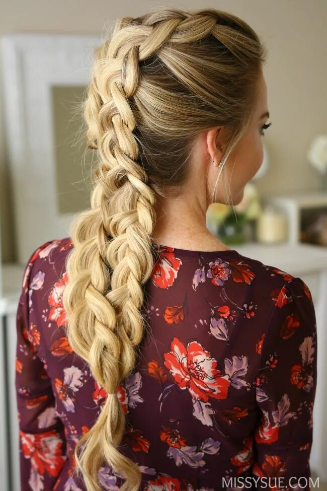 Красивые прически с косами Double Dutch Braids MISSY SUE Dutch braid hairstyles, Dutch braid, Braided hairs