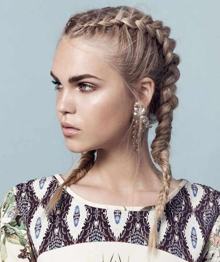 Красивые прически с косичками Double French braids. Hair styles, Long hair styles, French plait hairstyles