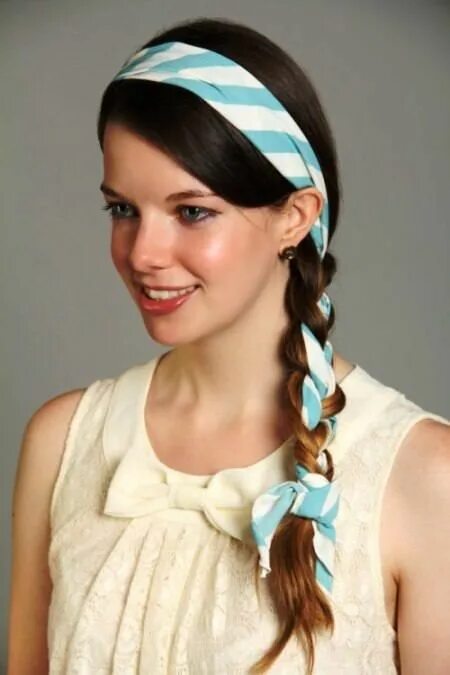 Красивые прически с ленточками 20 Easy Mid-Length Hairstyles Haarband frisur, Stilvolle frisuren, Festliche fri