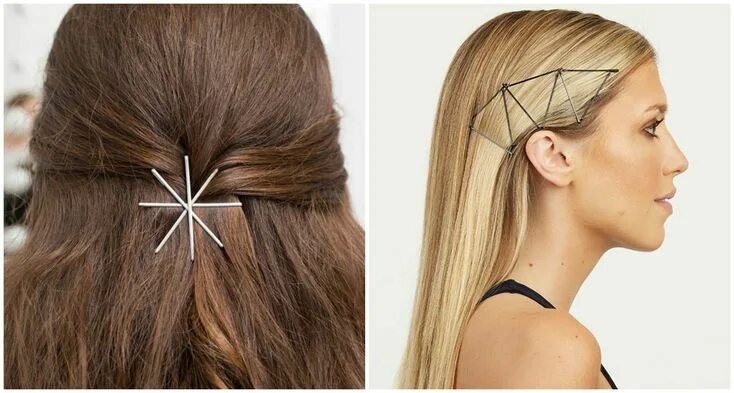 Красивые прически с невидимками Tel Tokalar ile Saç Modelleri #bobbypins #pin #teltoka #hairstyle #simple #color