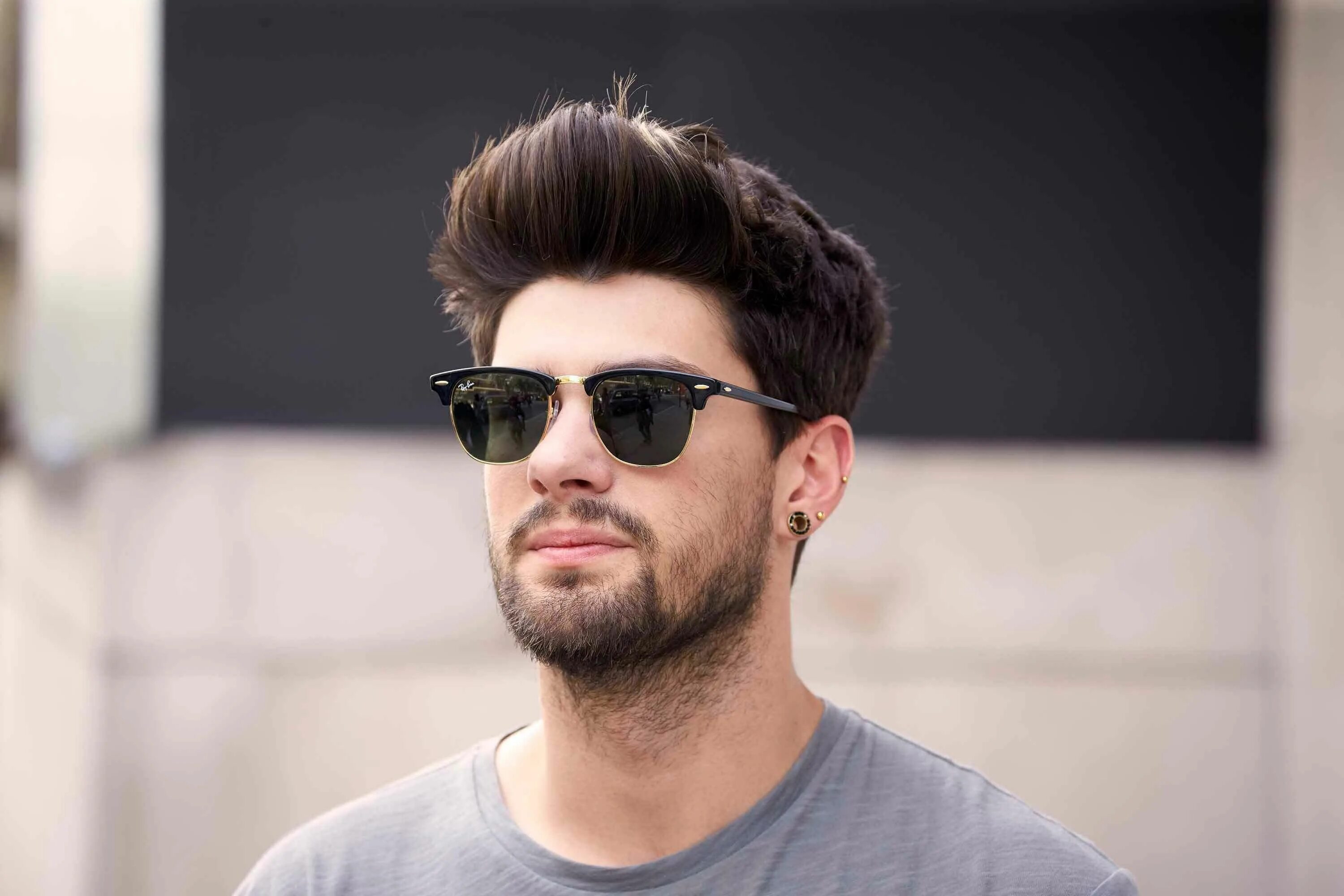 Красивые прически с очками 10 Pompadour Fade Hairstyles to Consider this Season Mens hairstyles pompadour, 