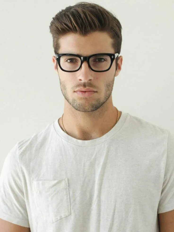 Красивые прически с очками Men's Hairstyles 2018 - trendy pompadour hairstyle for men #hairstyle #hairstyle