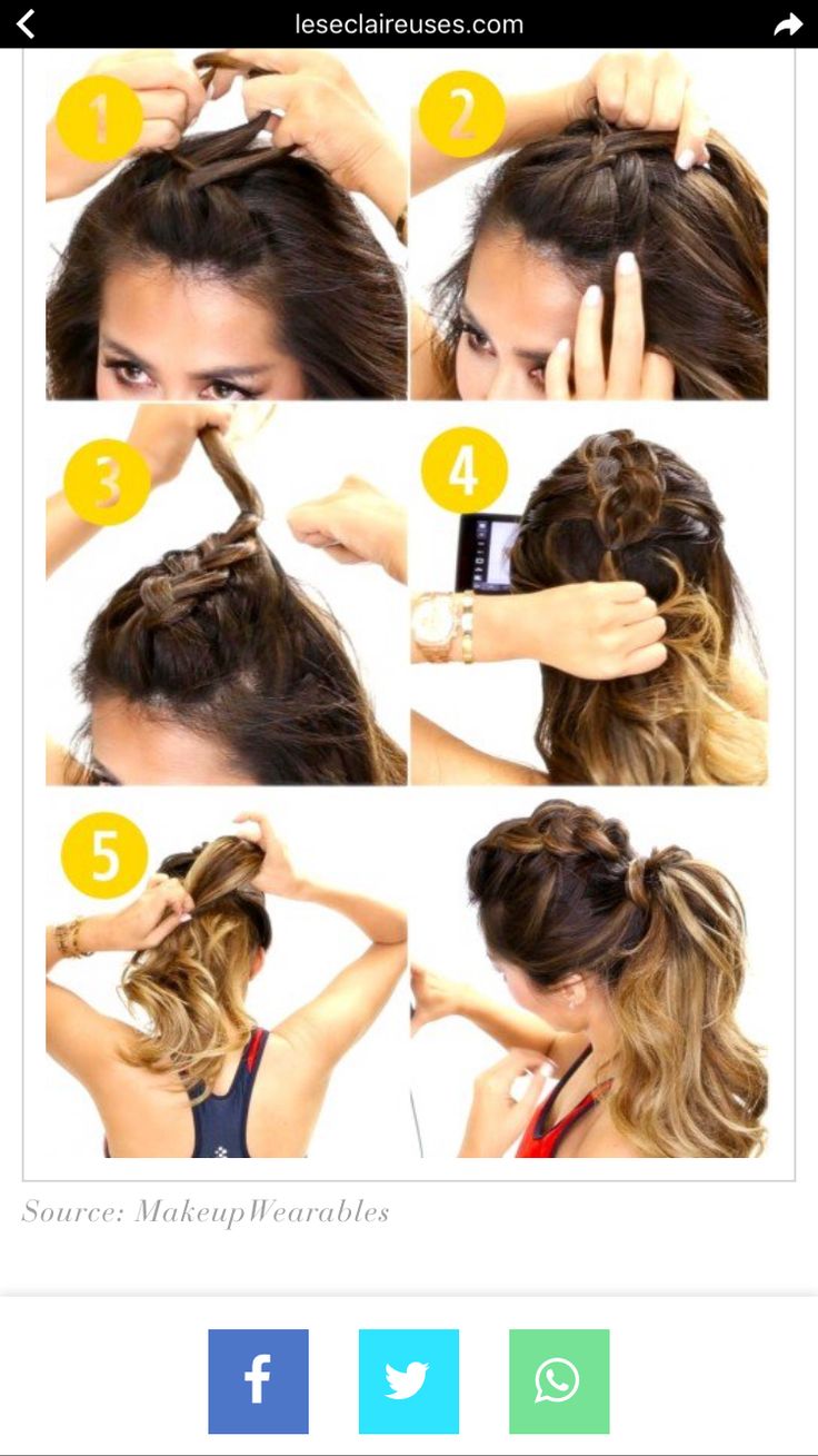 Красивые прически с одной резинкой Pin by Aurematt on Coiffure Cool braid hairstyles, Easy hairstyles, Party hairst