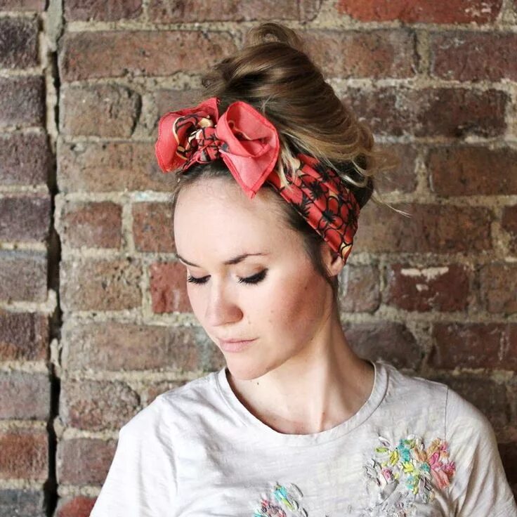 Красивые прически с повязкой на голове Scarf Hairstyles Hair Wraps Hair Scarf Styles