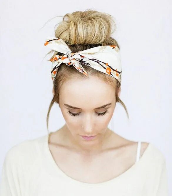 Красивые прически с повязкой на голове Haircare Hair scarf styles, Lazy girl hairstyles, Bad hair
