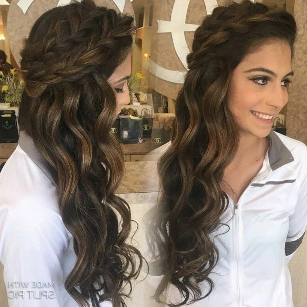 Красивые прически с прядями 40 Awesome Long Hairstyles For Women Kids short hair styles, Bridesmaid hair lon