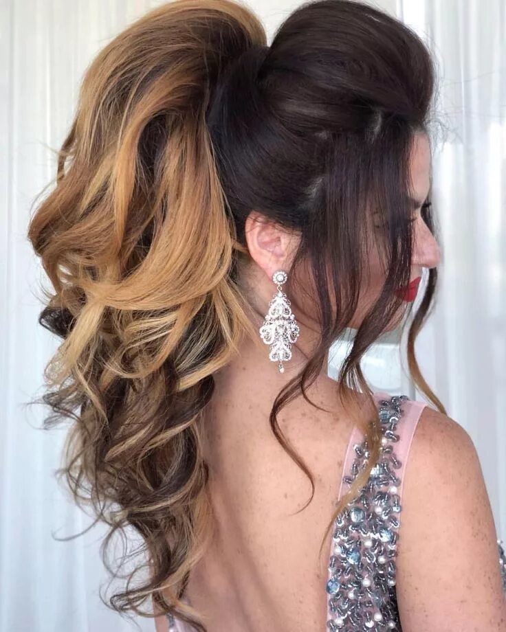 Красивые прически с прядями Восточный Хвост от Таты Казановой @tatakazanova Wedding hairstyles for long hair