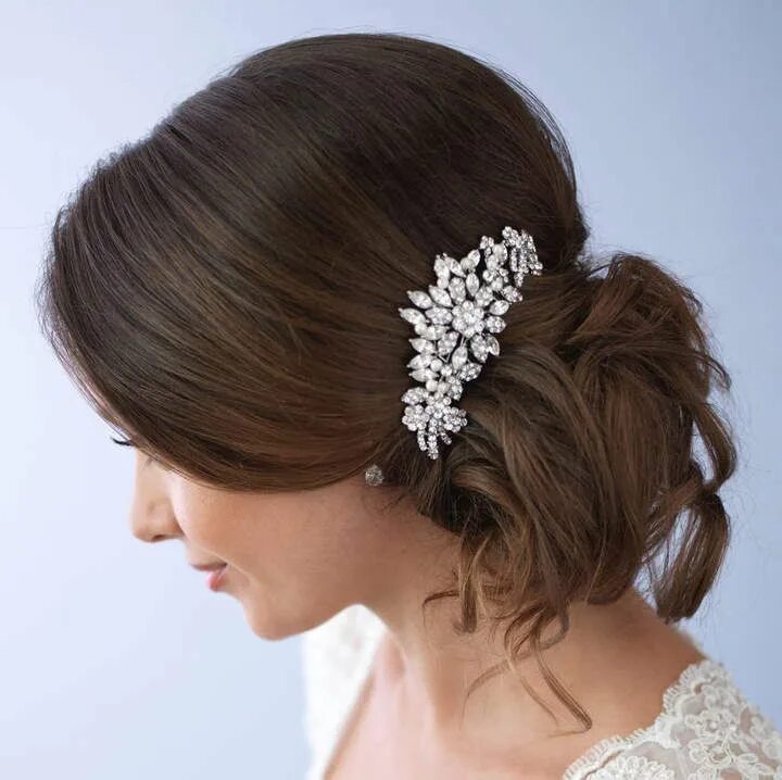 Красивые прически с украшениями Etsy Rhinestone Hair Comb, Pearl Bridal Hair Comb, Vintage Wedding Hair Comb, Br