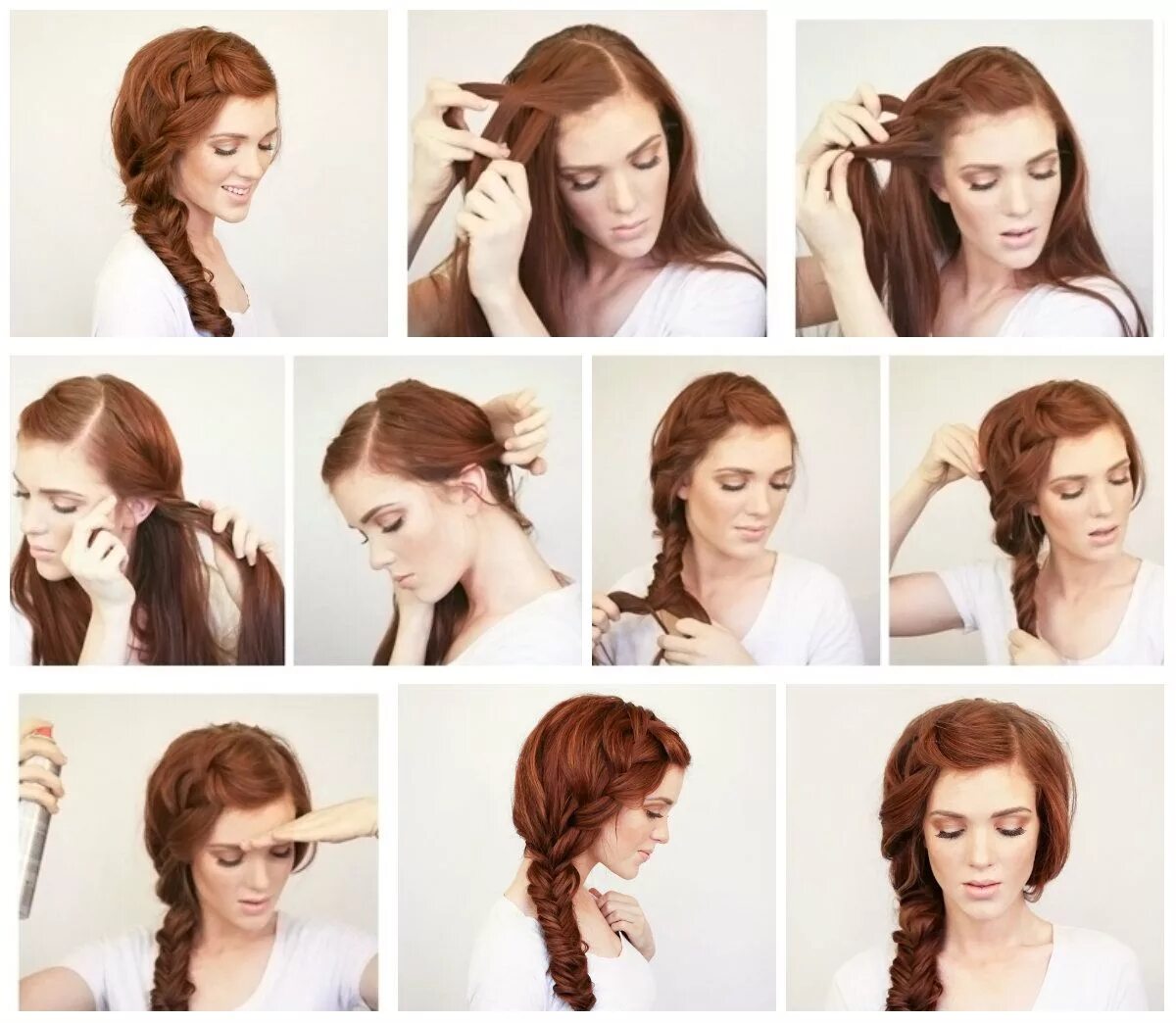 Красивые прически самостоятельно Коса на бок пошагово Ideas de cabello largo, Peinados laterales, Peinados rápido