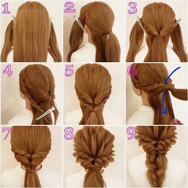 Красивые прически сделана своими руками 4kLQXbwZbPI.jpg (604 × 604) Frisuren, Haar ideen, Haare