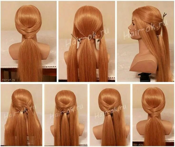 Красивые прически сделана своими руками Nice... Hairstyle, Cute ponytail styles, Hair beauty