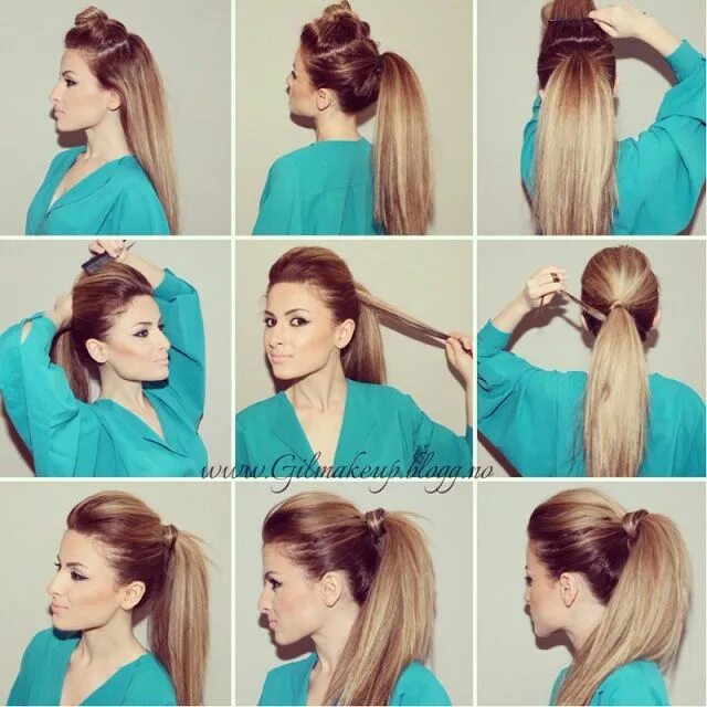 Красивые прически сделать самой дома How To Make The Perfect Party Ponytail - AllDayChic Long hair styles, Ponytail h