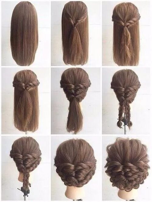 Красивые прически своими руками фото Medium Hair Don't Care Sassy Braids for Shoulder Length Locks ... Shoulder hair,