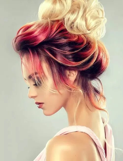 Красивые прически цветные Hairstyles And Haircuts - How-Tos & Tips And Tricks StyleCraze Hair styles, Fier