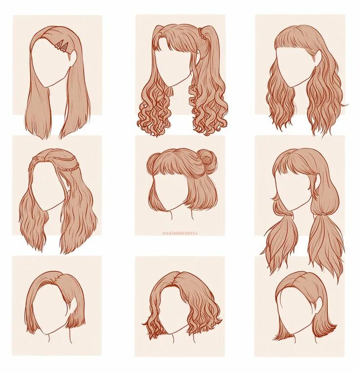 Красивые прически тутор Pin on Рисунки How to draw hair, Girl hair drawing, Drawing hair tutorial