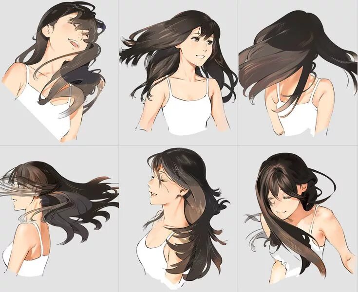 Красивые прически тутор Pin by Ben Schittenkopf on Faces and Emotions Art reference poses, Anime art tut