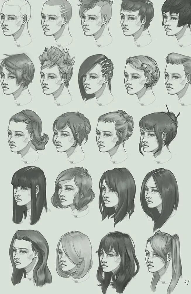Красивые прически тутор hairstyle drawing reference male #hairstyle #reference #drawing #male hairstyle 