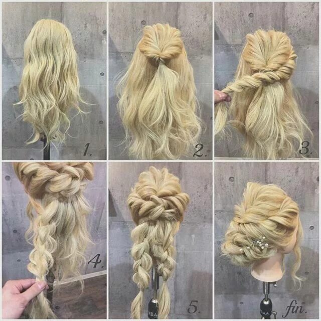 Красивые прически уроки @mazotcu1 Linktree Hair designs, Up hairstyles, Hair tutorial