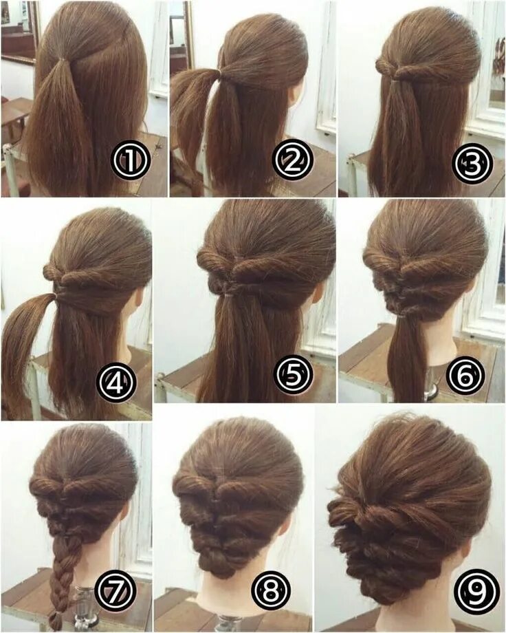 Красивые прически уроки 2 Easy Step-by-Step Guides to Braiding Your Hair Причёска своими руками, Прическ