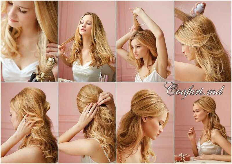Красивые прически в домашних условиях coafuri de seara simple par mediu - Поиск в Google Hair inspiration, Hair styles