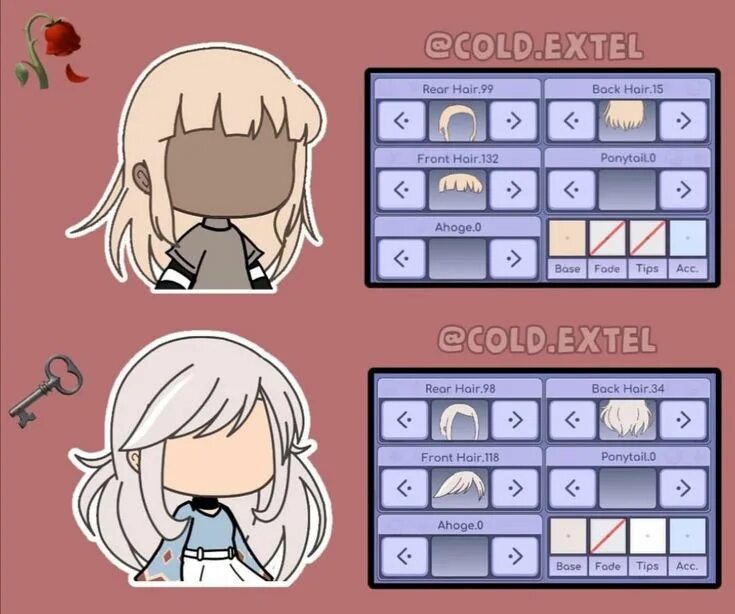 Красивые прически в гача лайф Пин на доске Gacha Life ✨