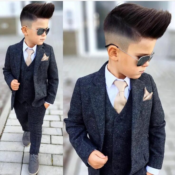 Красивые прически в школу для мальчиков Pin by Sindy Morales on Cute outfits in 2020 Kids suit boys, Boys tuxedo kids, B