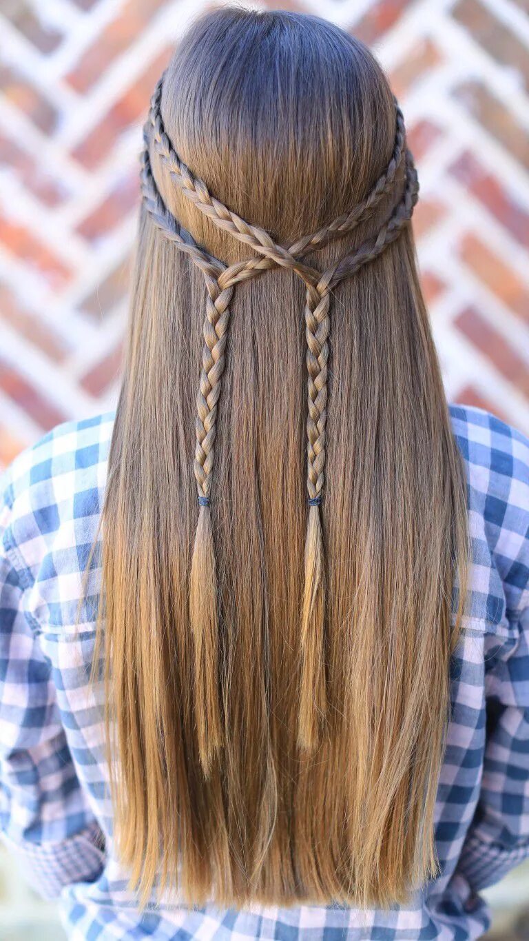 Красивые прически в школу с распущенными волосами Easy Kids Hairstyles She'll Love Hair styles, Long hair styles, Kids hairstyles