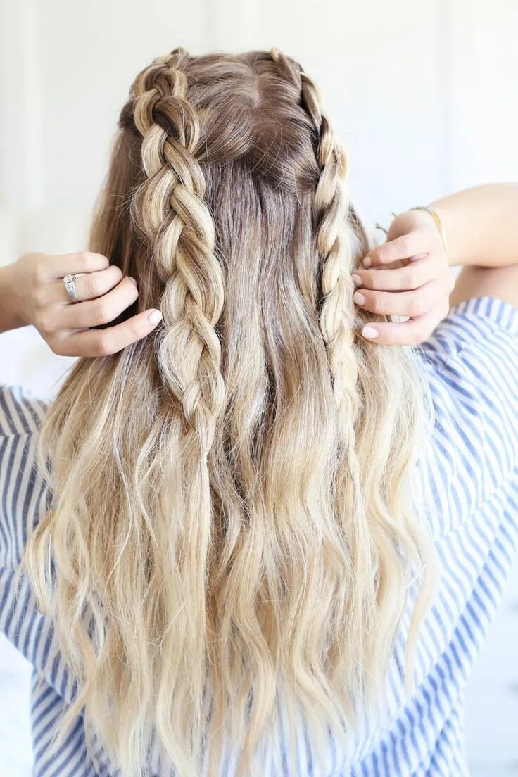 Красивые прически в школу с распущенными волосами Texturized Braided Hairstyle Long hair styles, Cool braid hairstyles, Hairstyles