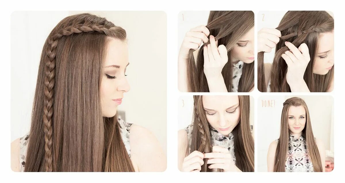 Красивые прически в школу с распущенными волосами Hair styles, Long hair styles, Side braid hairstyles