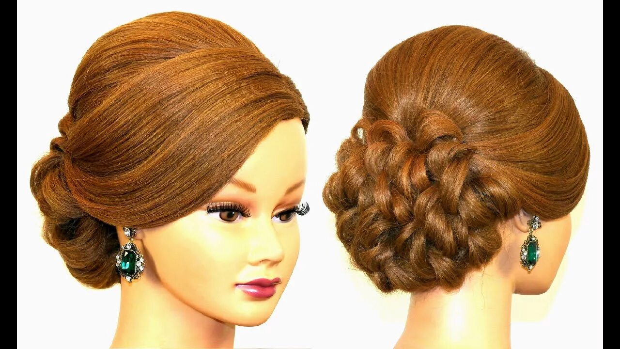Красивые прически видео Prom Updo. Hairstyle For Long Hair Tutorial. - YouTube