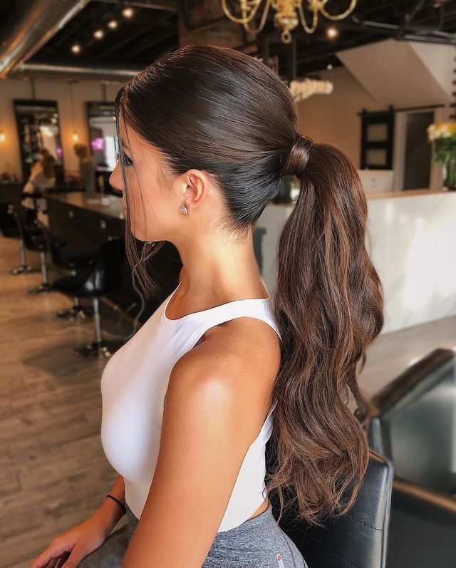 Красивые прически высокий хвост Pin by Estefania Velencia on Penteados Ponytail hairstyles easy, Wedding ponytai