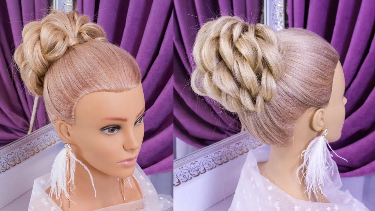 Красивые прически ютуб Прически.Красивая Прическа.Обучающее видео.Beautiful Hairstyles - YouTube