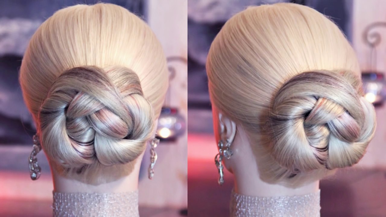 Красивые прически ютуб Красивый пучок Авторские причёски Лена Роговая Hairstyles by REM Copyright © #ha