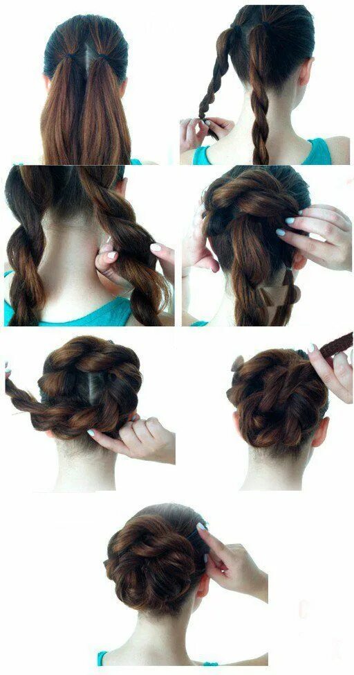 Красивые прически за 5 минут Прически на каждый день - свежие идеи и фото уроки Braided hairstyles easy, Easy