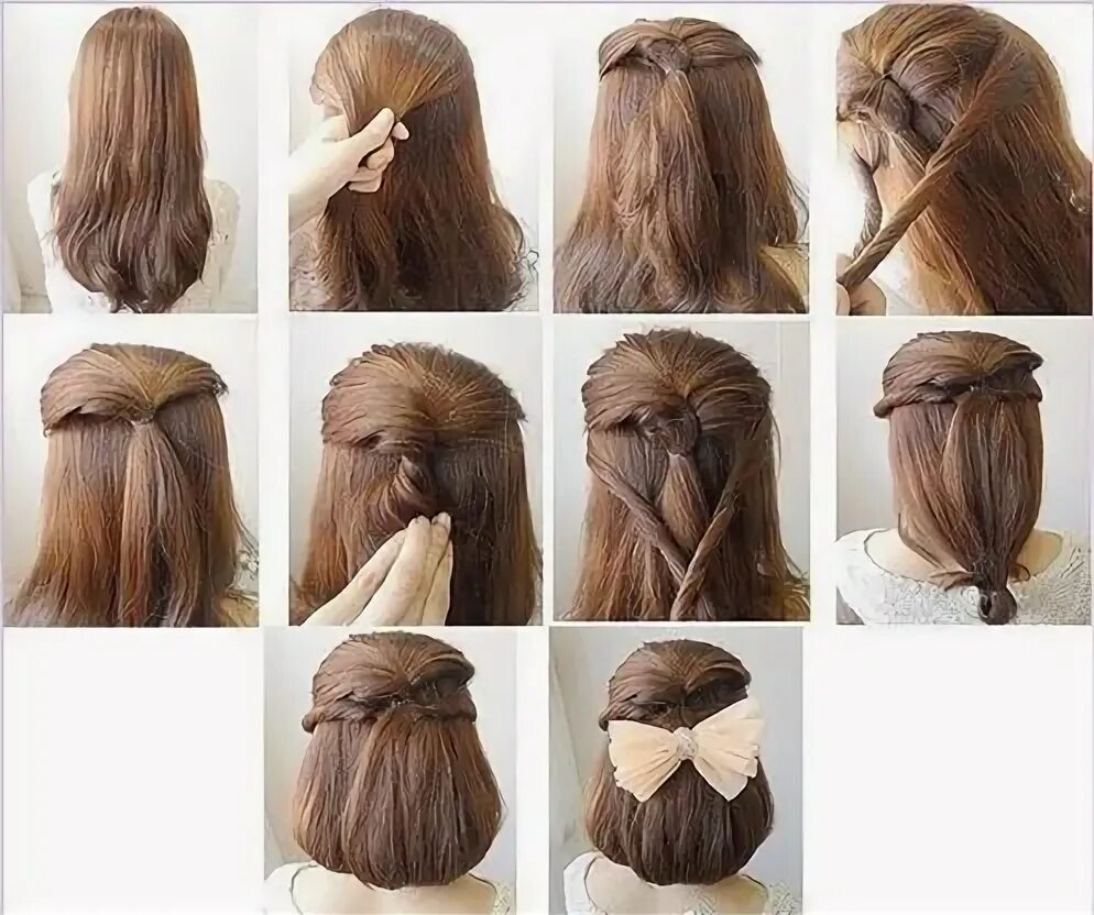 Красивые прически за 5 минут Pin on Прическт Hair styles, Diy hairstyles, Fast hairstyles
