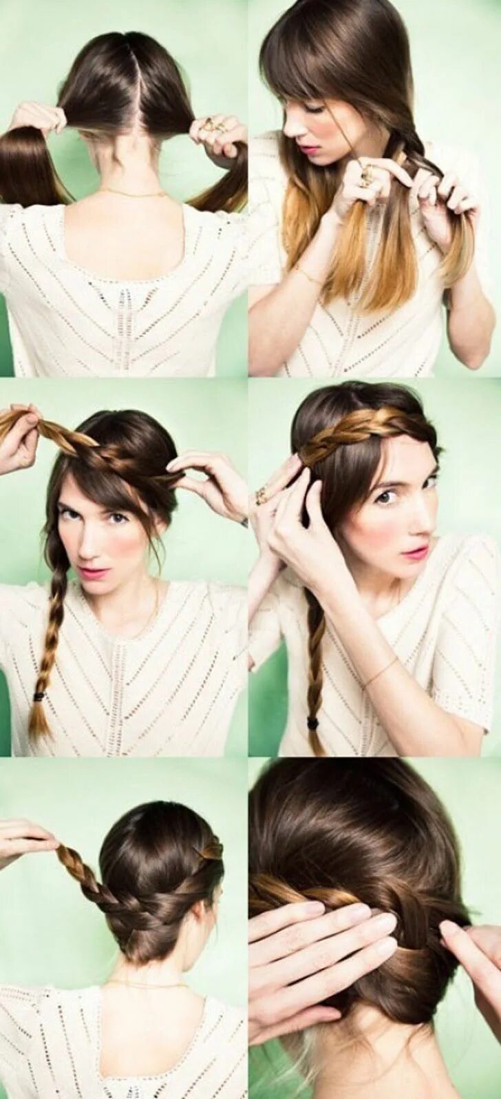 Красивые прически за минуту 10 peinados que puedes hacer en menos de 3 minutos - Upsocl Mom hairstyles, Long