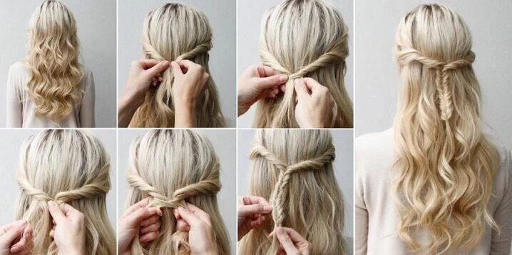 Красивые прически за минуту Пин от пользователя Mariyka на доске hairstyle.☼ Укладка длинных волос, Стрижка 