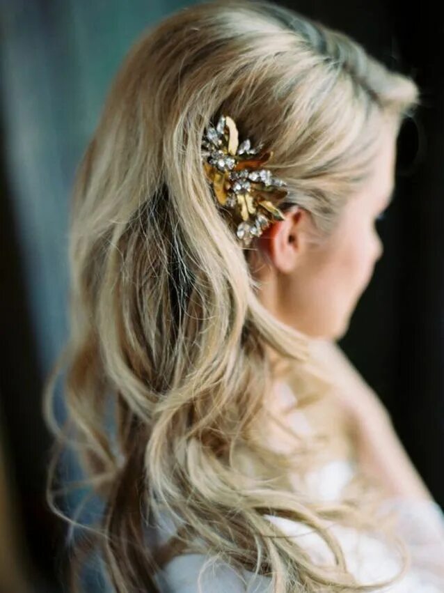 Красивые прически заколками Pin em mariage 2018