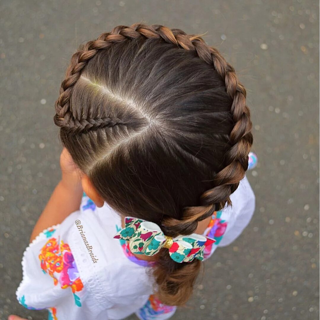 Красивые прически заплести ребенку Pin on Trenzas